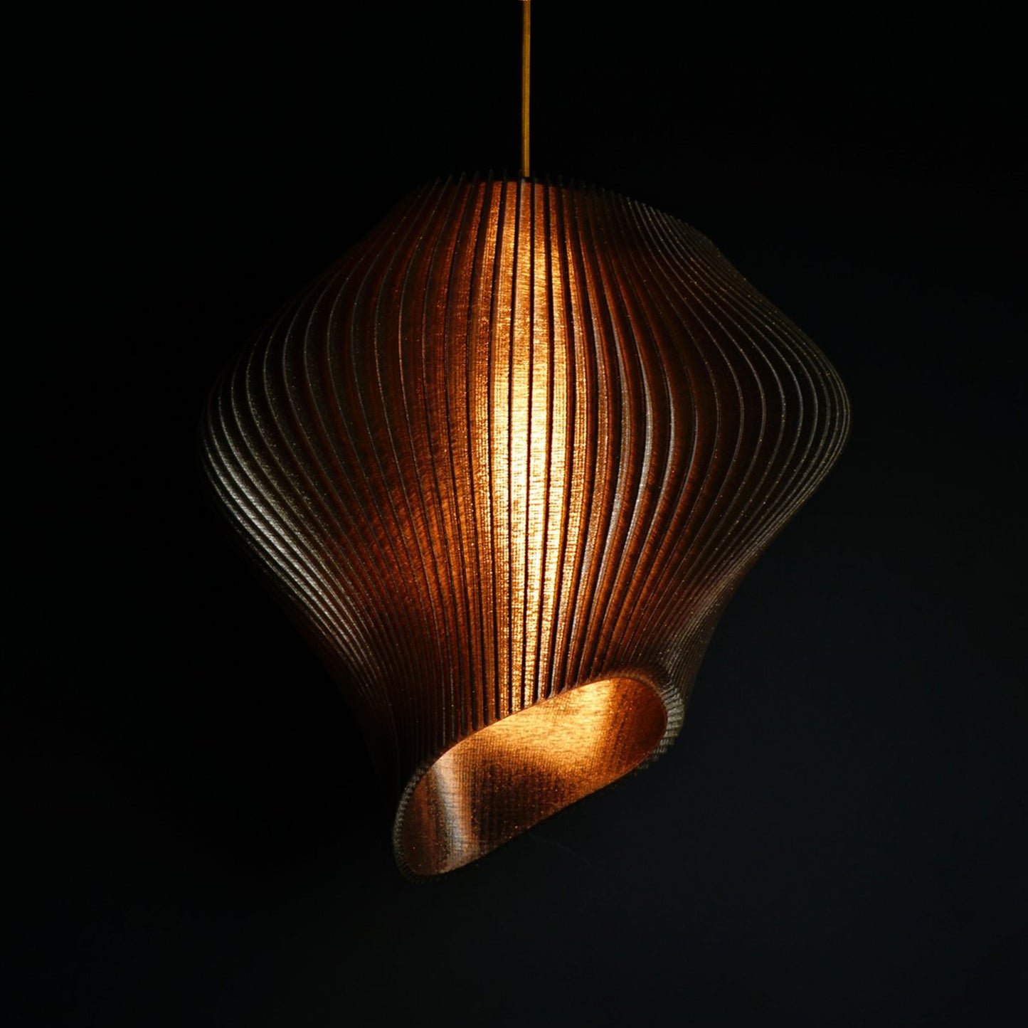 Black Cosmic Wave Pendant Light