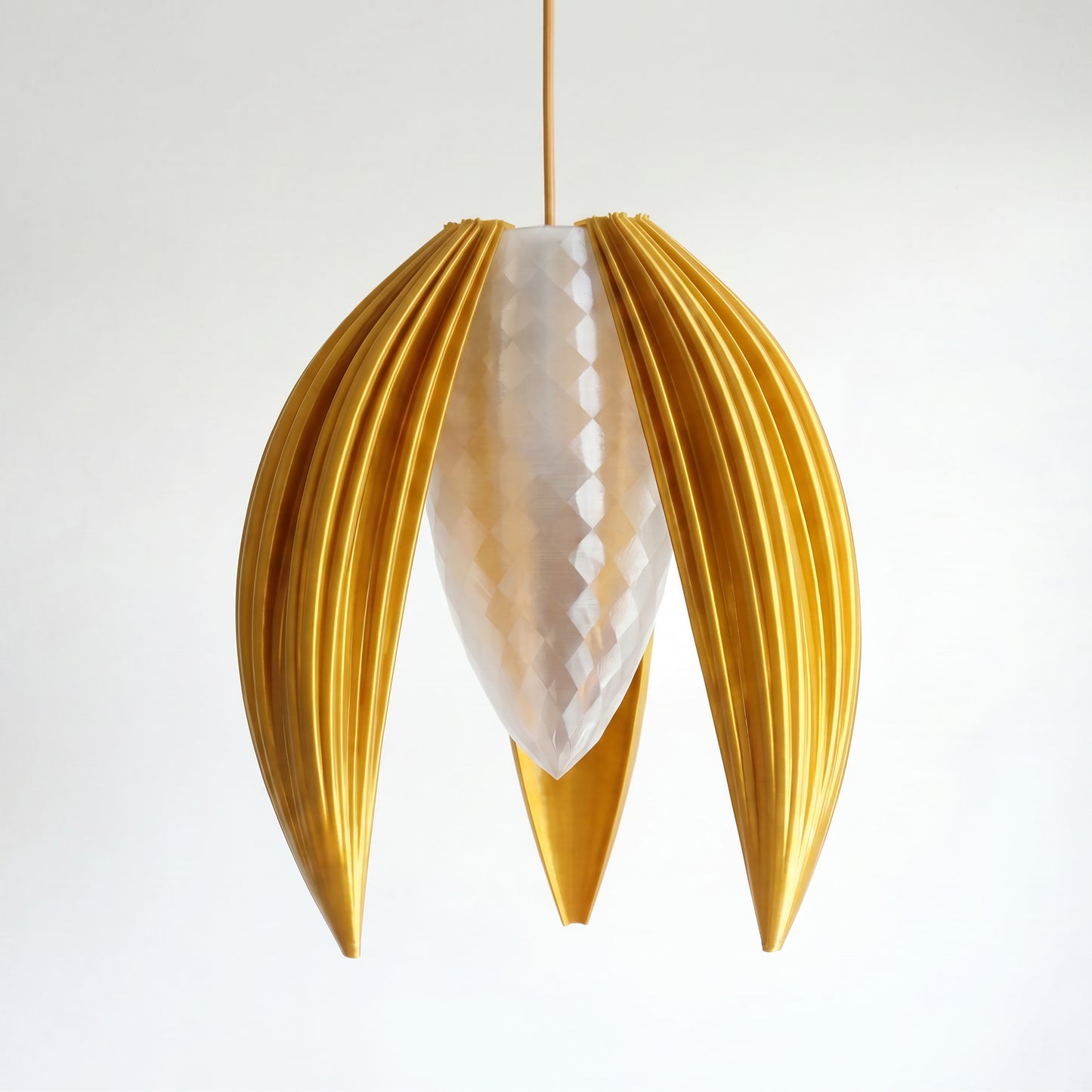 Luxury Sunset Gold Bloom Pendant Light – Sculptural Statement Designer Ceiling Lighting