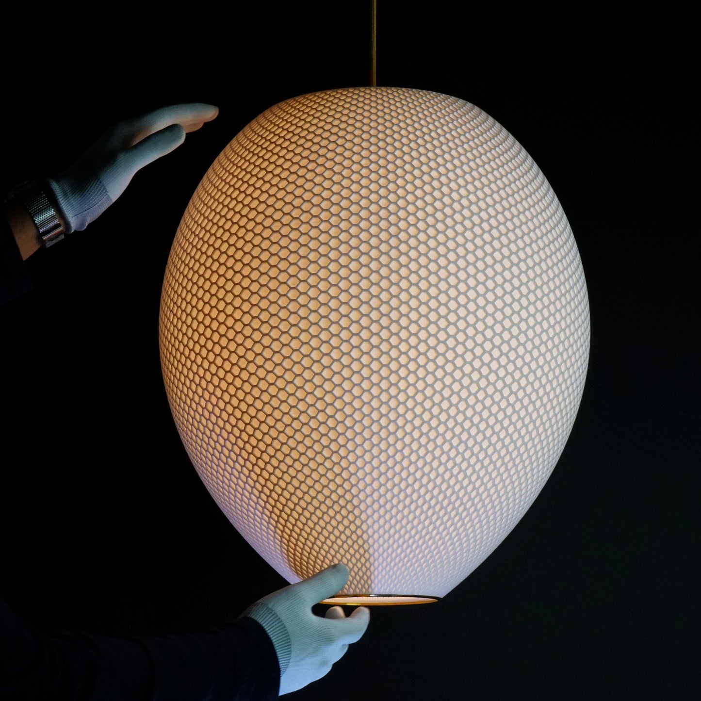 White Hive Pendant Light