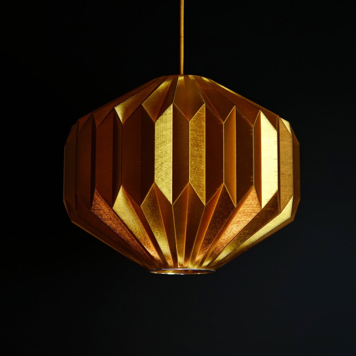 Jewel Sun Gold Origami Pendant Light