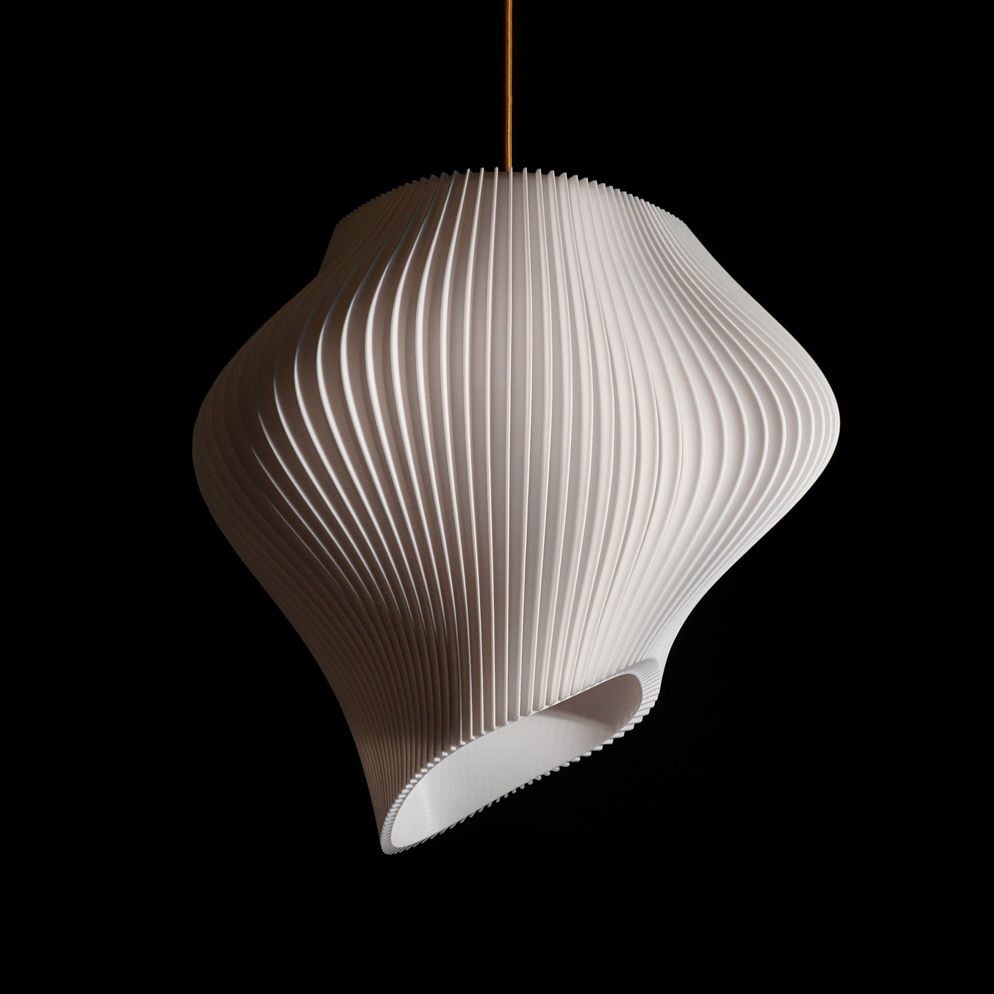 White Wave Pendant Light