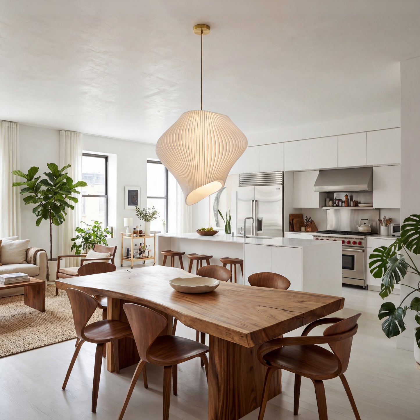 70cm Large Wave Pendant Light