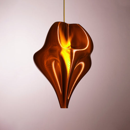 Burnt Amber Flo Pendant Light