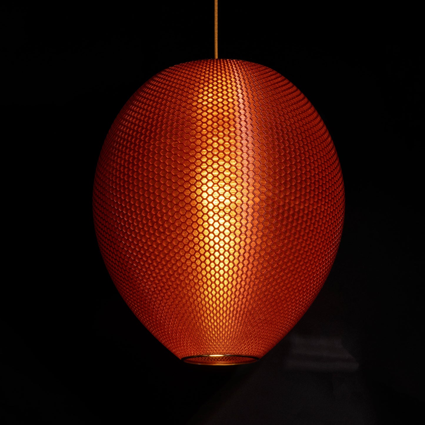 Burnt Amber Hive Pendant Light