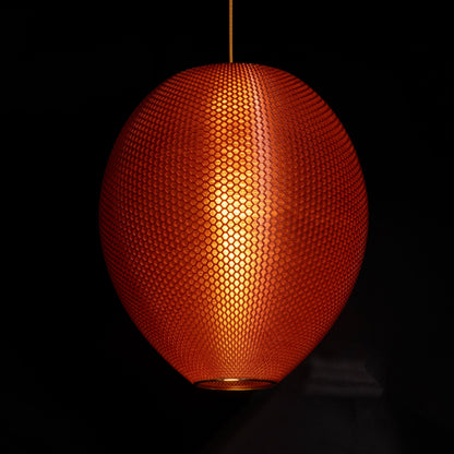 Burnt Amber Hive Pendant Light