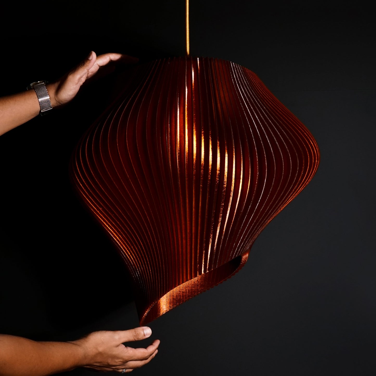Amber Wave Pendant Light