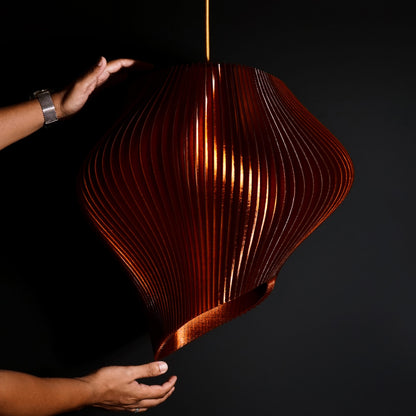 Amber Wave Pendant Light
