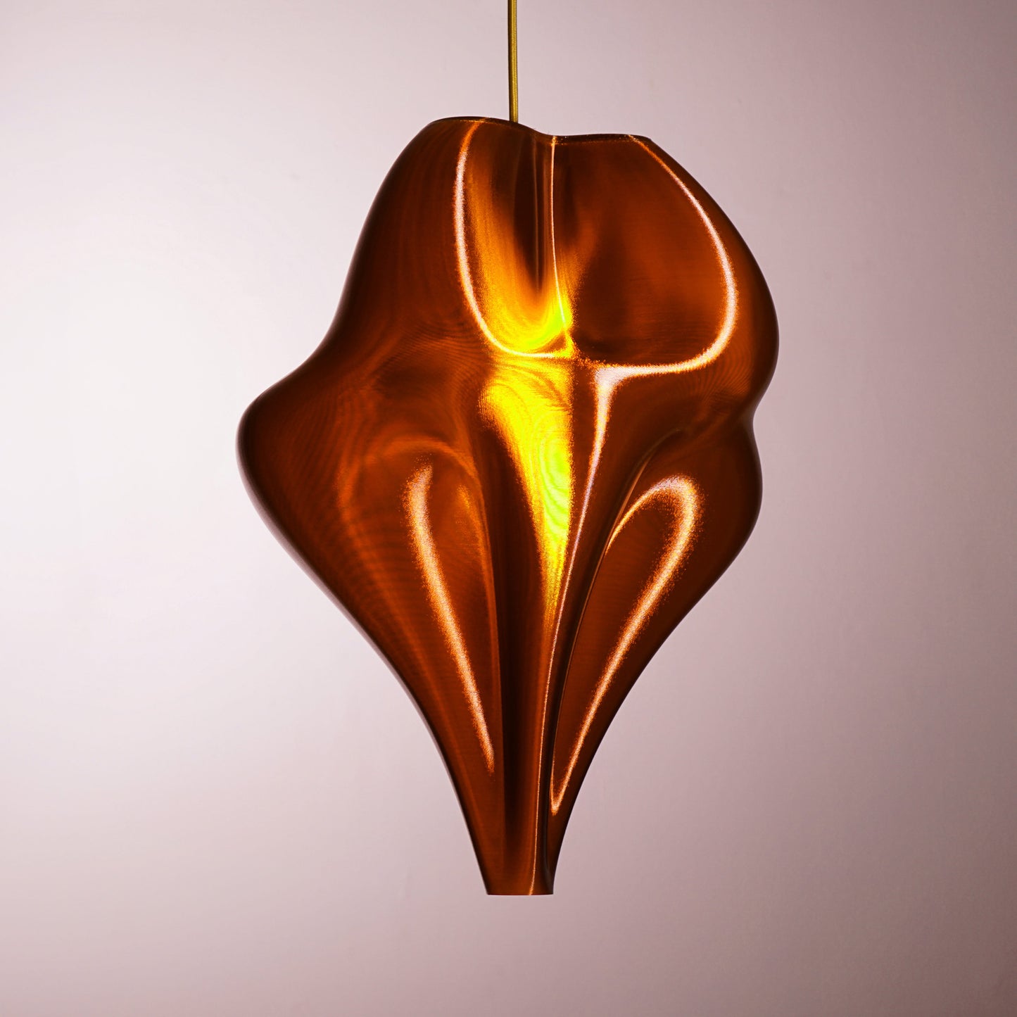 Burnt Amber Flo Pendant Light