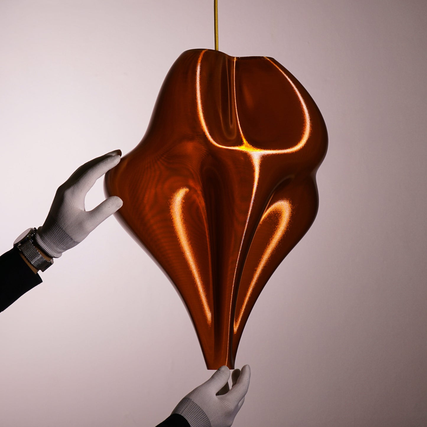 Burnt Amber Flo Pendant Light