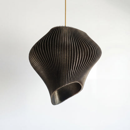Luxury Cosmic Black Wave Pendant Light – Sculptural Statement Designer Ceiling Lighting