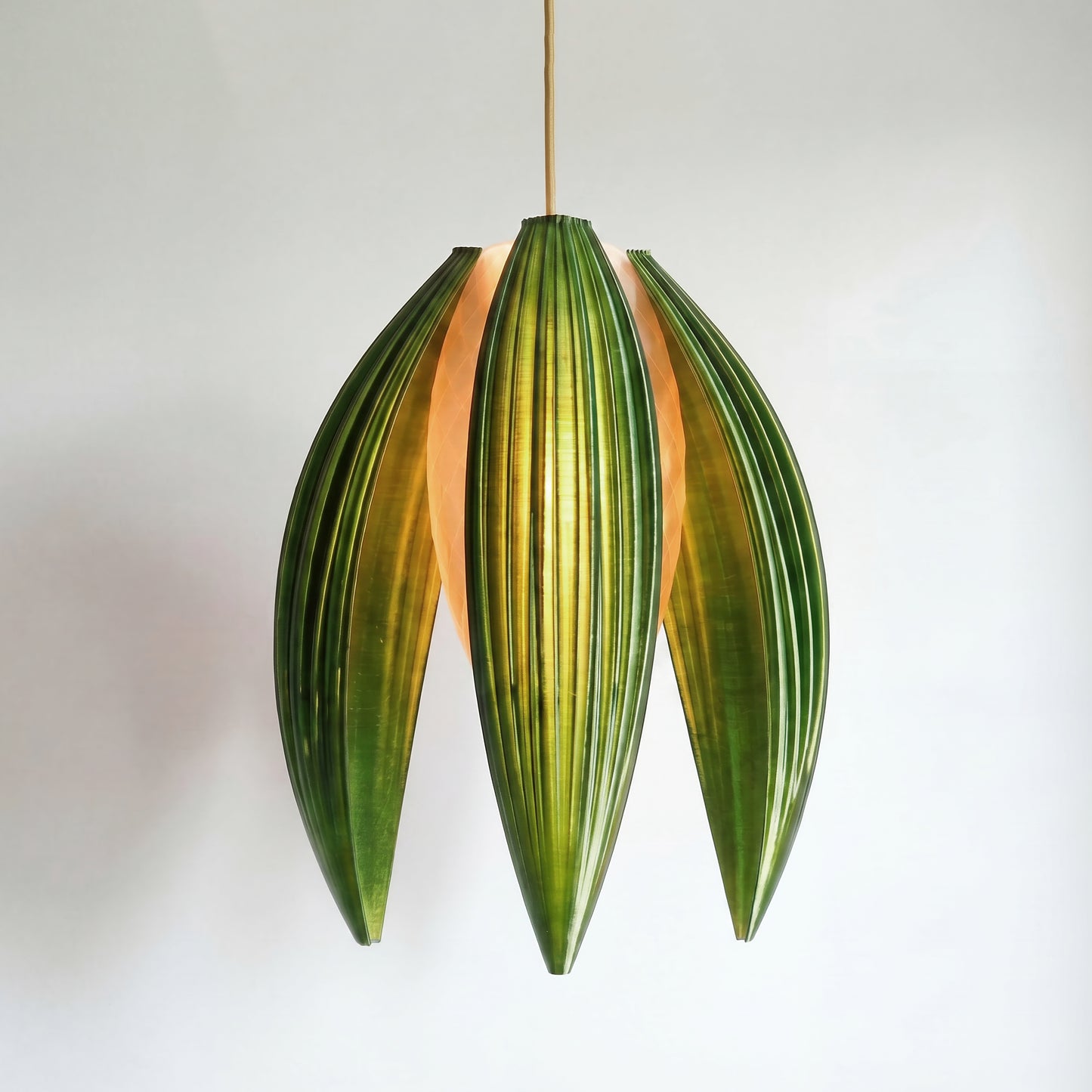Luxury Forest Green Bloom Pendant Light – Sculptural Statement Designer Ceiling Lighting