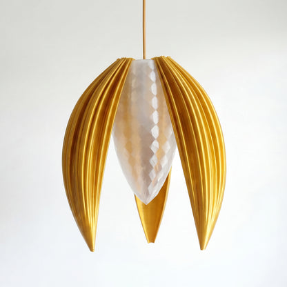 Luxury Sunset Gold Bloom Pendant Light – Sculptural Statement Designer Ceiling Lighting