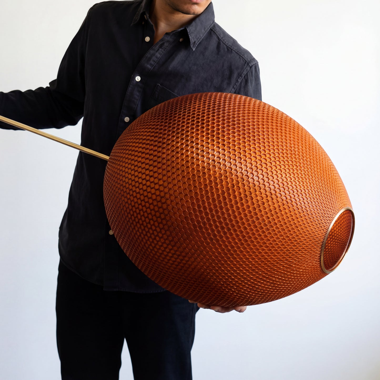 Burnt Amber Hive Pendant Light