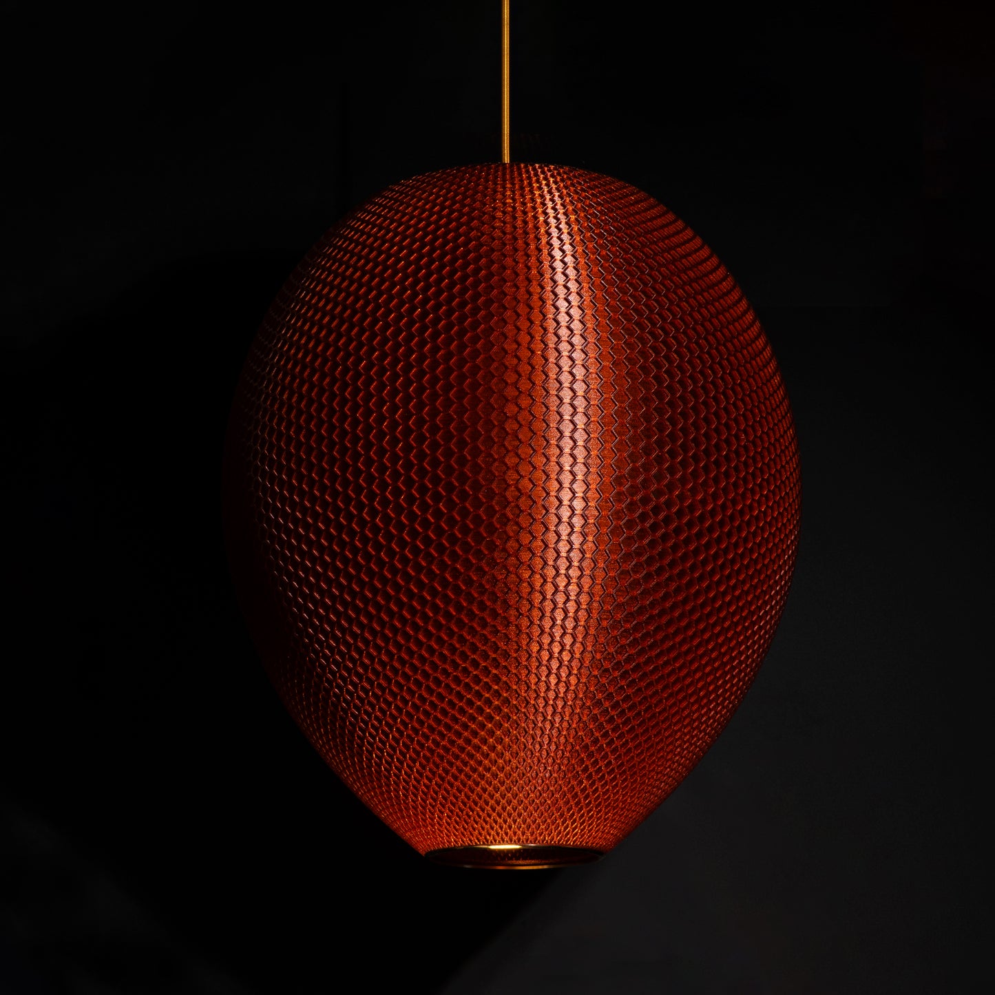 Burnt Amber Hive Pendant Light