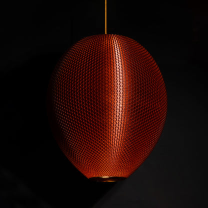 Burnt Amber Hive Pendant Light