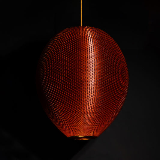 Burnt Amber Hive Pendant Light