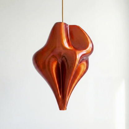 Luxury Burnt Amber Flo Pendant Light – Sculptural Designer Ceiling Lighting