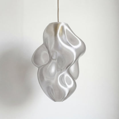 Large Clear Crystal Flo Pendant Light – Sculptural Modern Designer Ceiling Light (50cm)