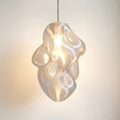 Large Clear Crystal Flo Pendant Light – Sculptural Modern Designer Ceiling Light (50cm)