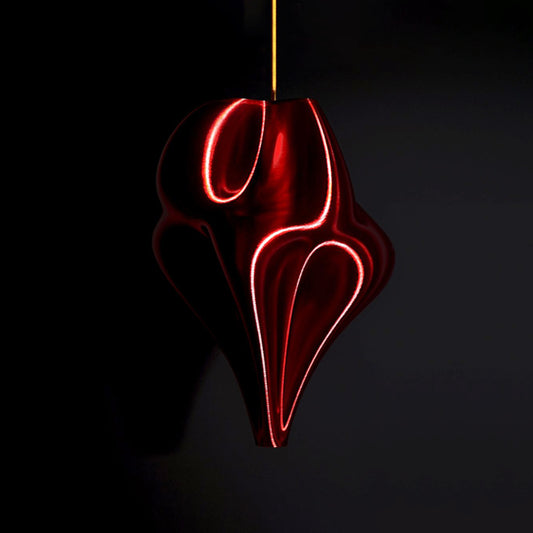 Red Crimson Flo Pendant Light