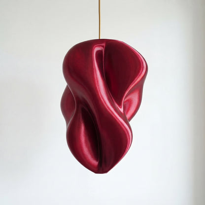 Luxury Mulberry Wine Flo Pendant Light – Sculptural Modern Designer Ceiling Fixture