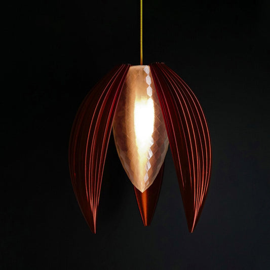 Burnt Amber Bloom Pendant Light