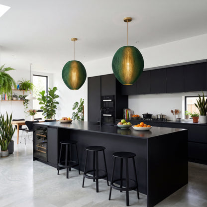 Emerald Green Hive Pendant Light