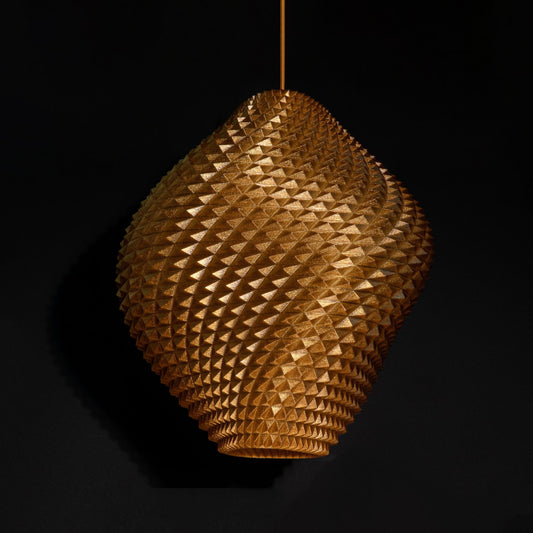 Gold Gemstone Pendant Light