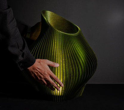 Forest Green Wave Pendant Light
