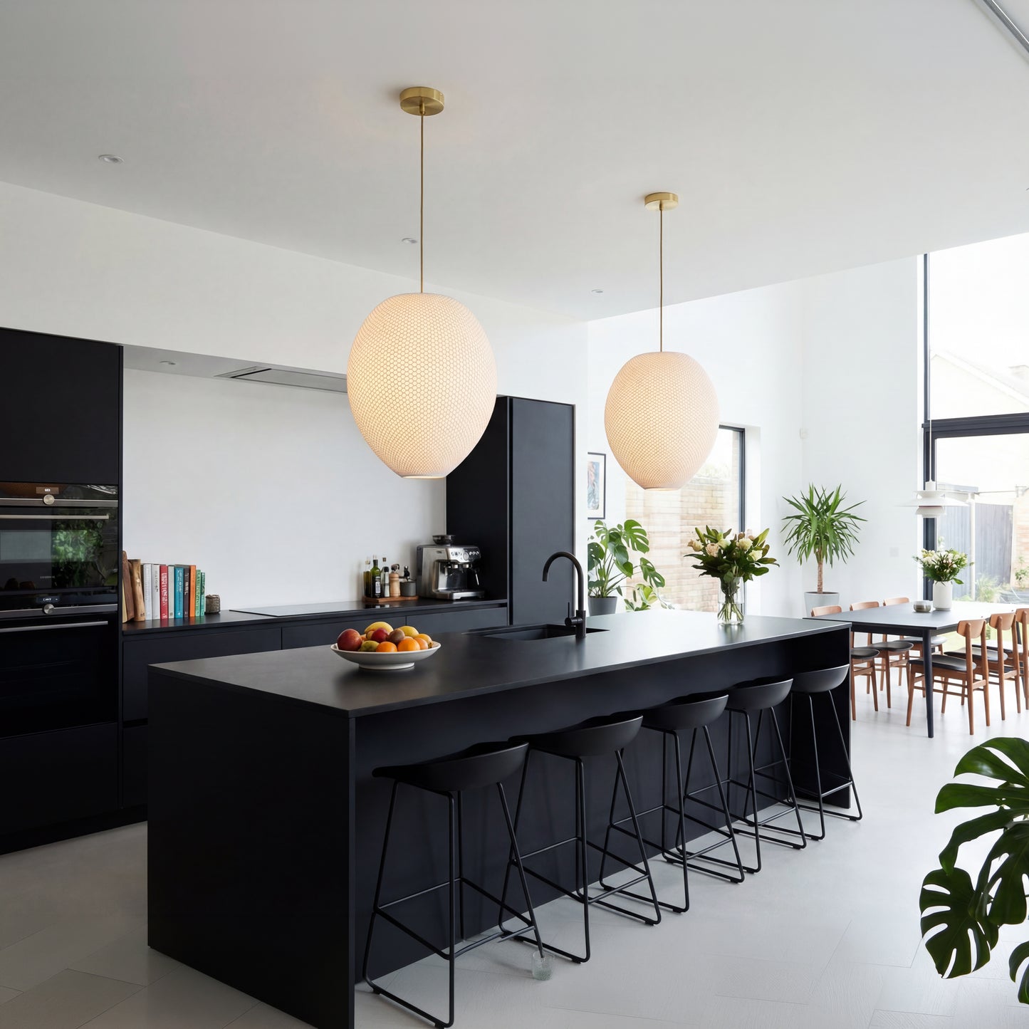 White Hive Pendant Light