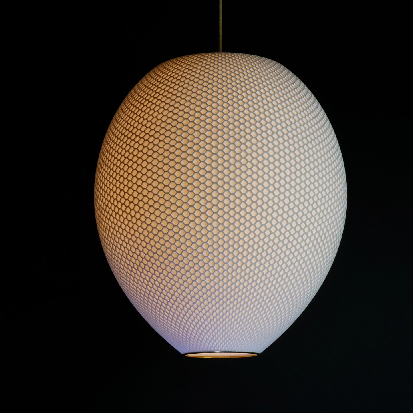 White Hive Pendant Light