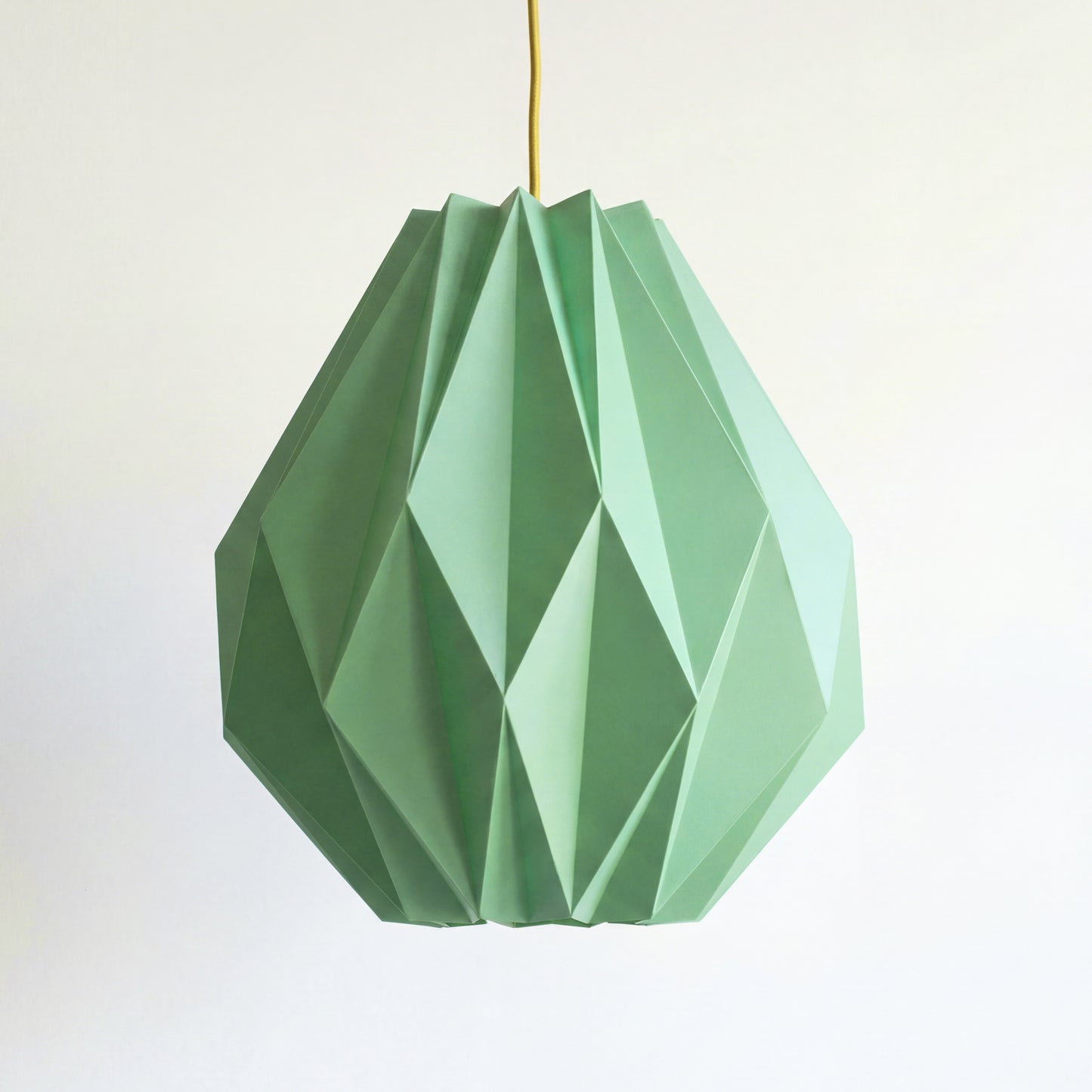 Jade Green Origami Pendant Light