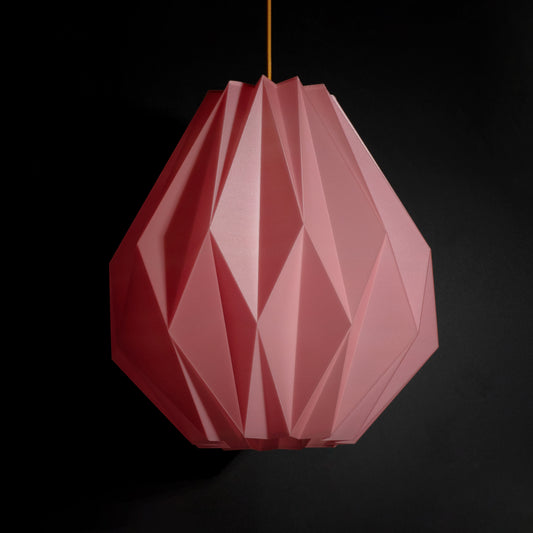 Jade Pink Origami Pendant Light