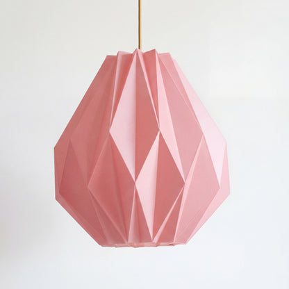 Jade Pink Origami Pendant Light