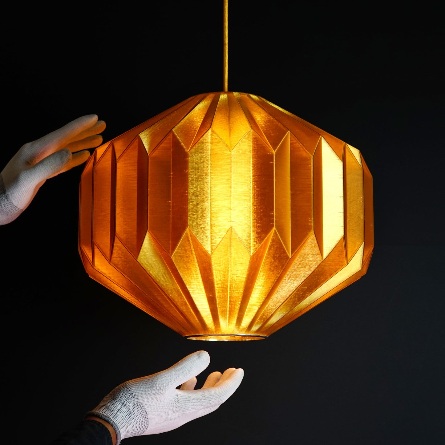 Jewel Sun Gold Origami Pendant Light