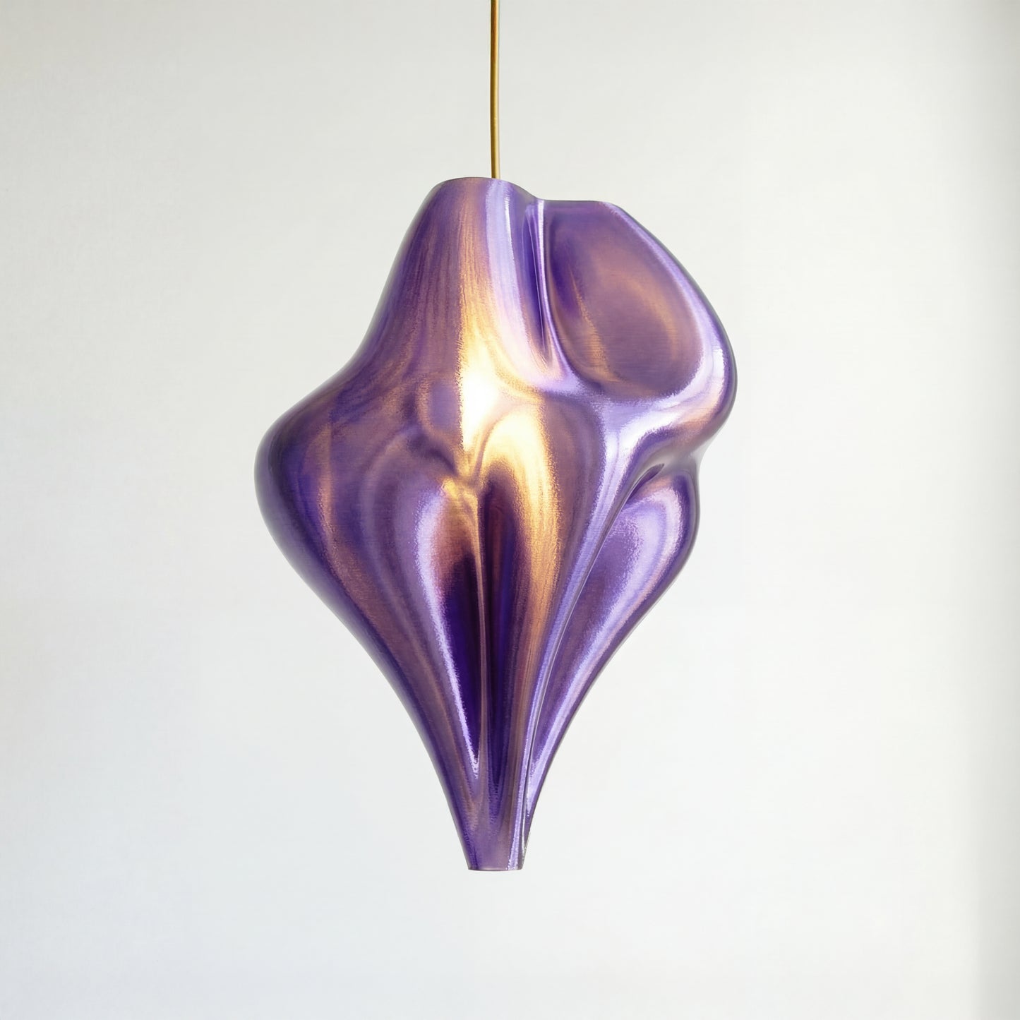 Large Lavender Flo Pendant Light – Sculptural Modern Designer Ceiling Light (50cm)