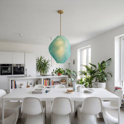 Ocean Blue Gemstone Pendant Light