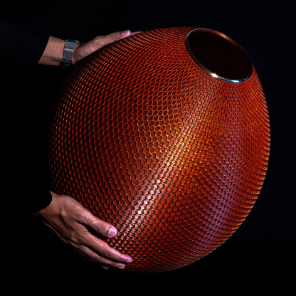 Burnt Amber Hive Pendant Light
