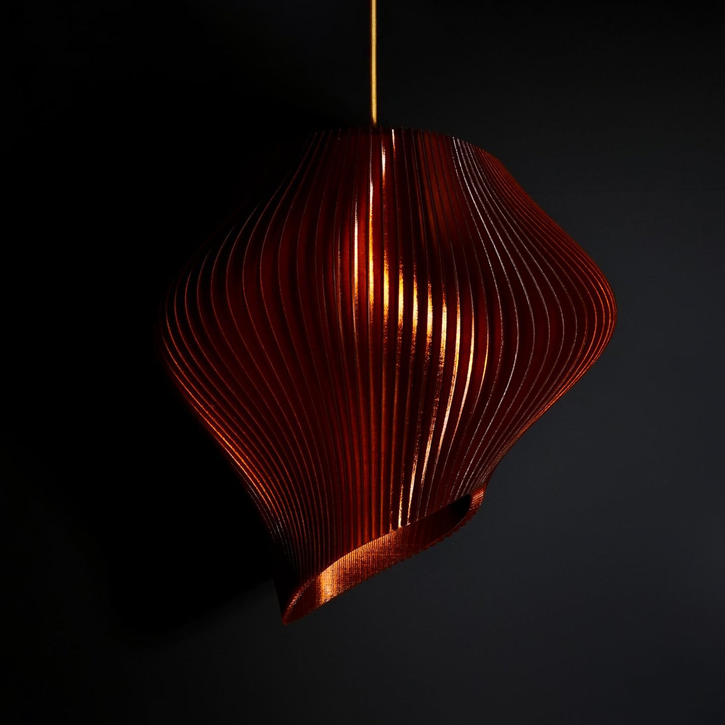 Amber Wave Pendant Light