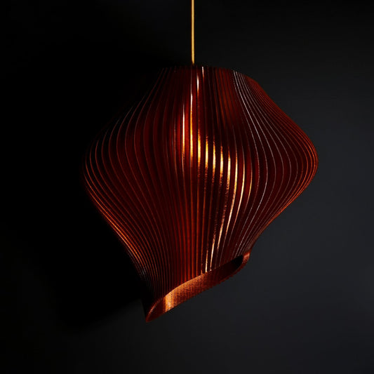 Amber Wave Pendant Light