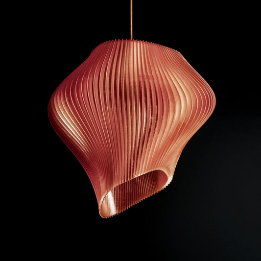 Peach Wave Pendant Light