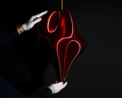 Red Crimson Flo Pendant Light