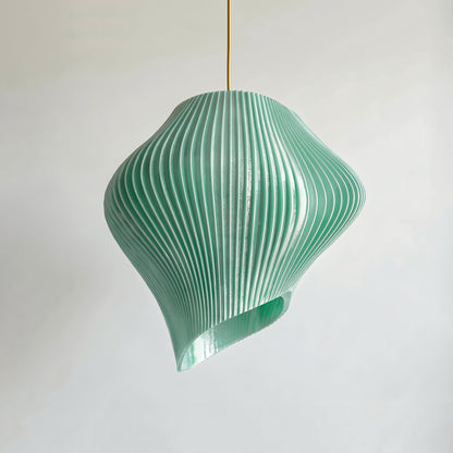 Luxury Sea Green Wave Pendant Light – Sculptural Designer Ceiling Lighting