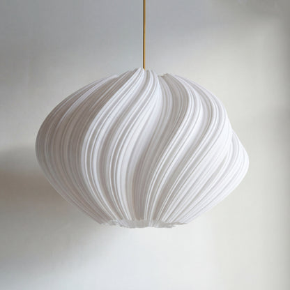 Luxury Large White Seashell Pendant Light – Sculptural Coastal Designer Ceiling Lighting