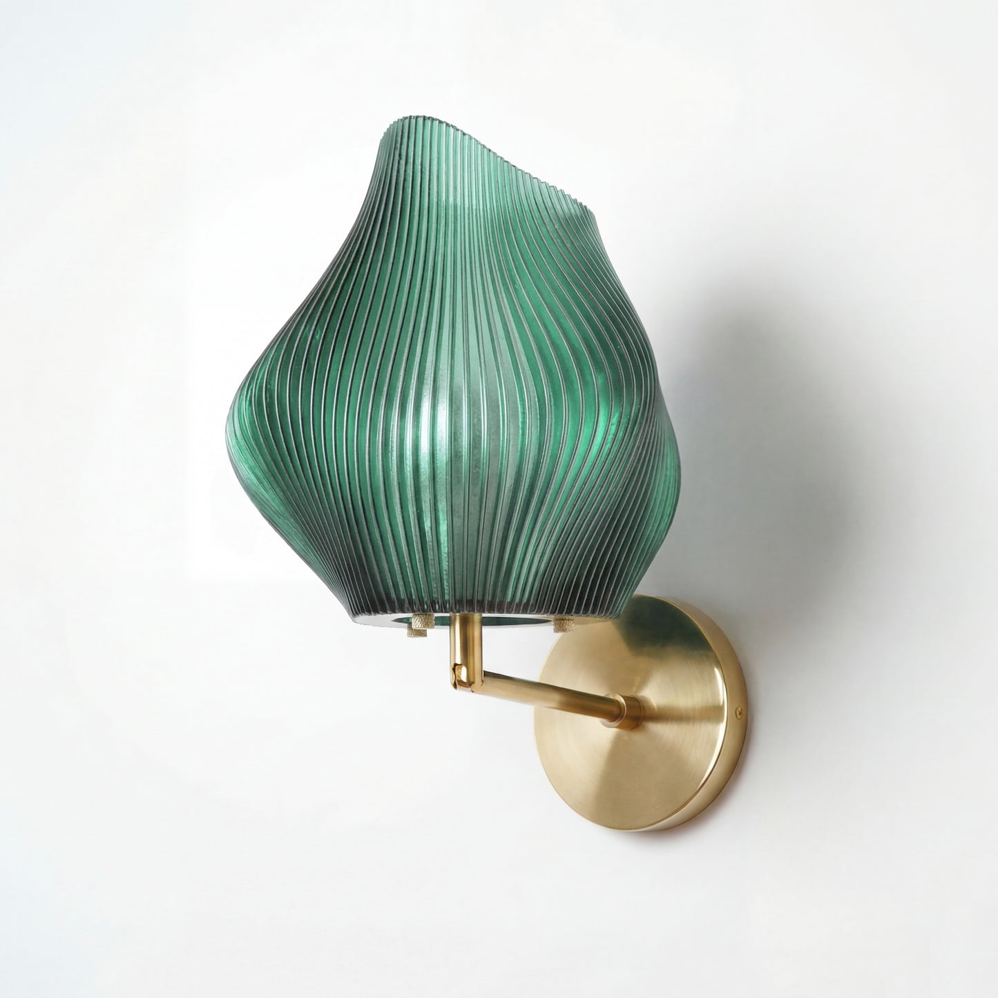 Small Ocean Turquoise Wave Wall Light