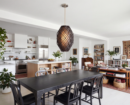 Luxury Smoke Black Arc Pendant Light – Modern Industrial Designer Ceiling Lighting