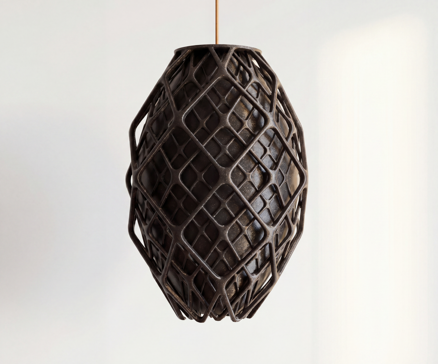 Luxury Smoke Black Arc Pendant Light – Modern Industrial Designer Ceiling Lighting