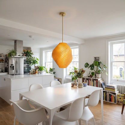 Gold Gemstone Pendant Light