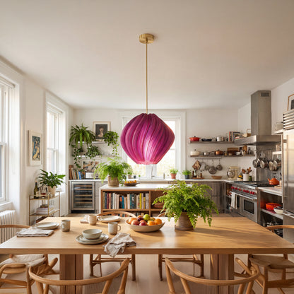 Violet Purple Seashell Pendant Light