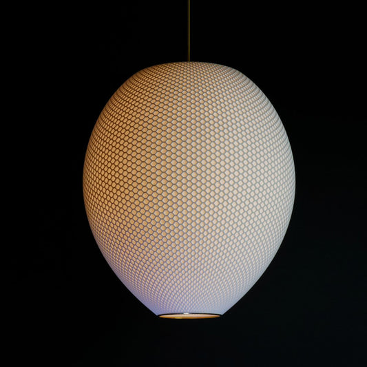 White Hive Pendant Light